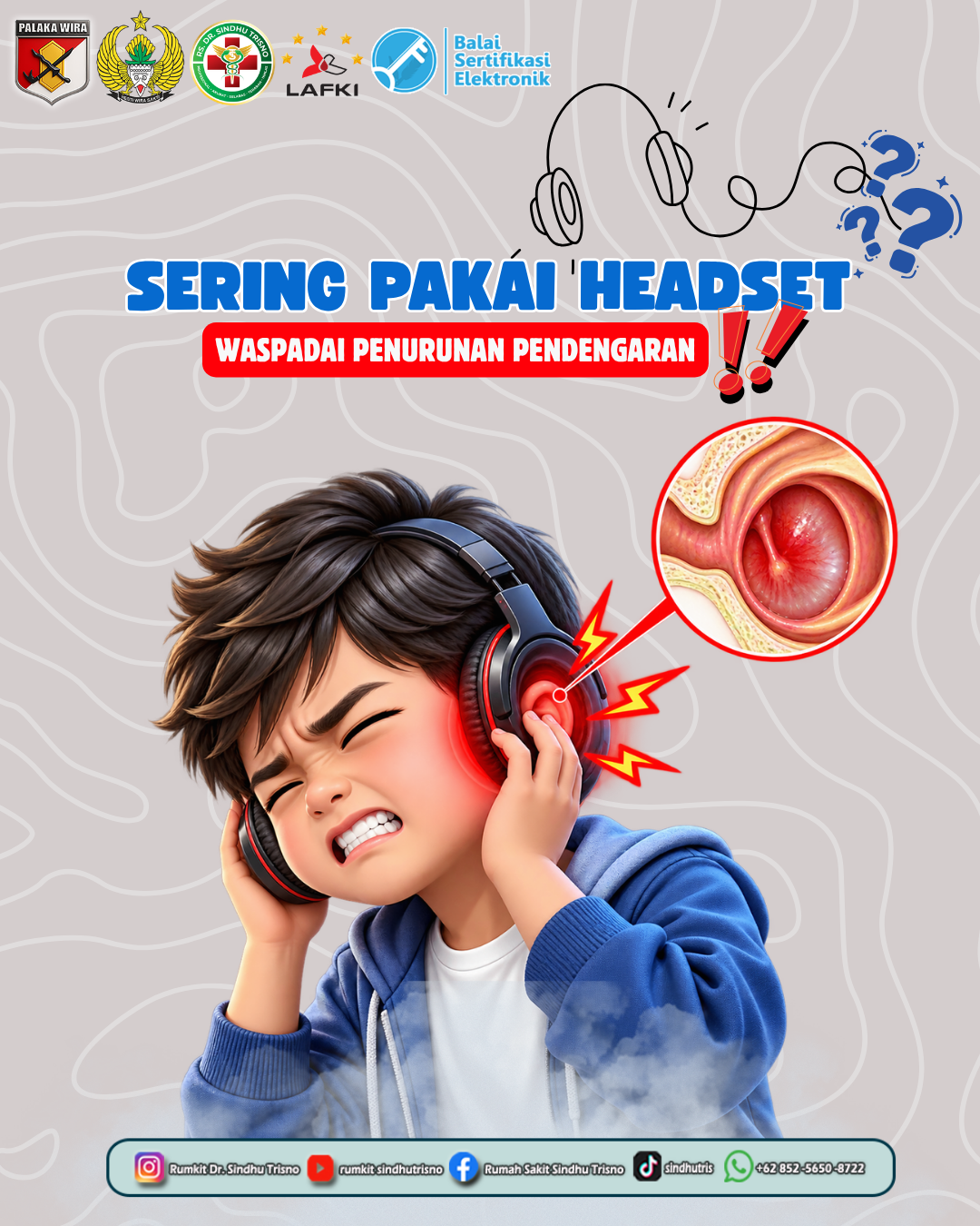 Sering Pakai Headset? Waspadai Penurunan Pendengaran ❗