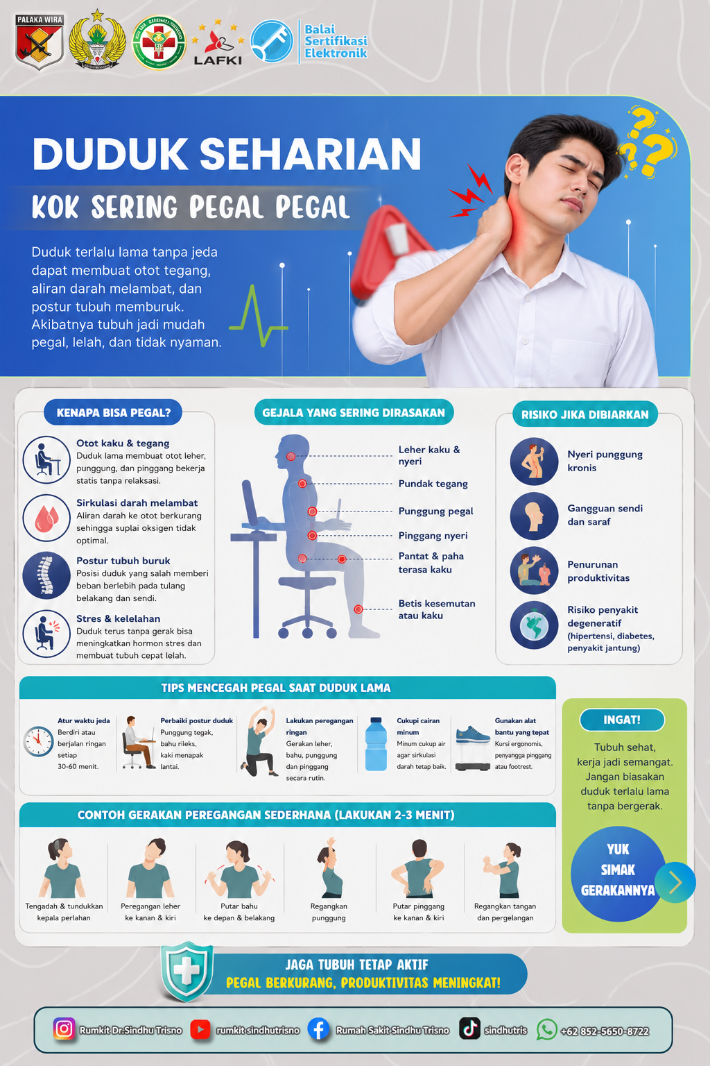 Duduk Seharian Kok Sering Pegal - Pegal