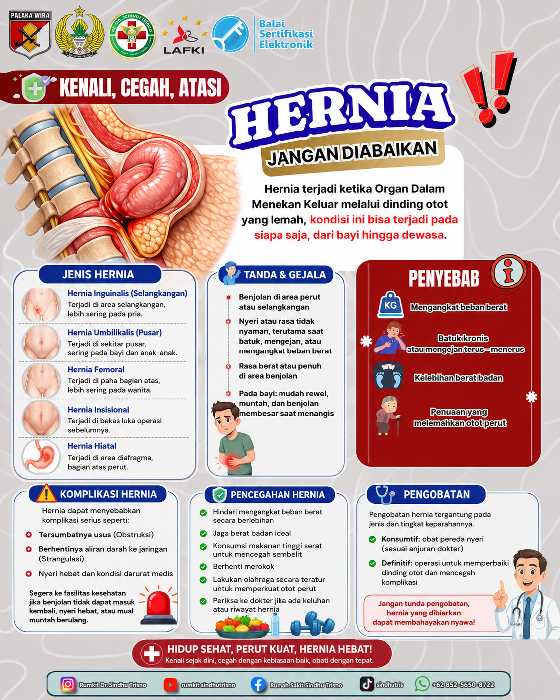 Kenali, Cegah, dan Atasi Hernia!
